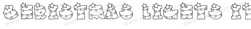 Christmas Lights Ita字体转换